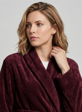 Aura Premium Cotton Bathrobe Thick & Absorbent - Burgundy