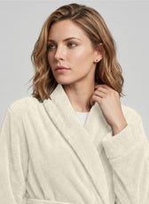 Aura Premium Cotton Bathrobe Thick & Absorbent - Ivory