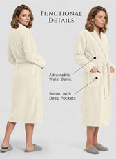 Aura Premium Cotton Bathrobe Thick & Absorbent - Ivory