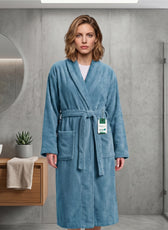AURA Premium Cotton Bathrobe Thick & Absorbent - Teal