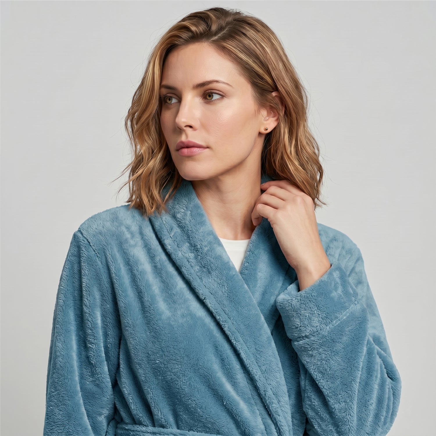 AURA Premium Cotton Bathrobe Thick & Absorbent - Teal