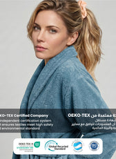AURA Premium Cotton Bathrobe Thick & Absorbent - Teal