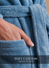 AURA Premium Cotton Bathrobe Thick & Absorbent - Teal