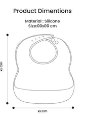 Adorable Silicone Baby Bibs  Set of 3 – Soft, Waterproof & Adjustable (3-72 Months)