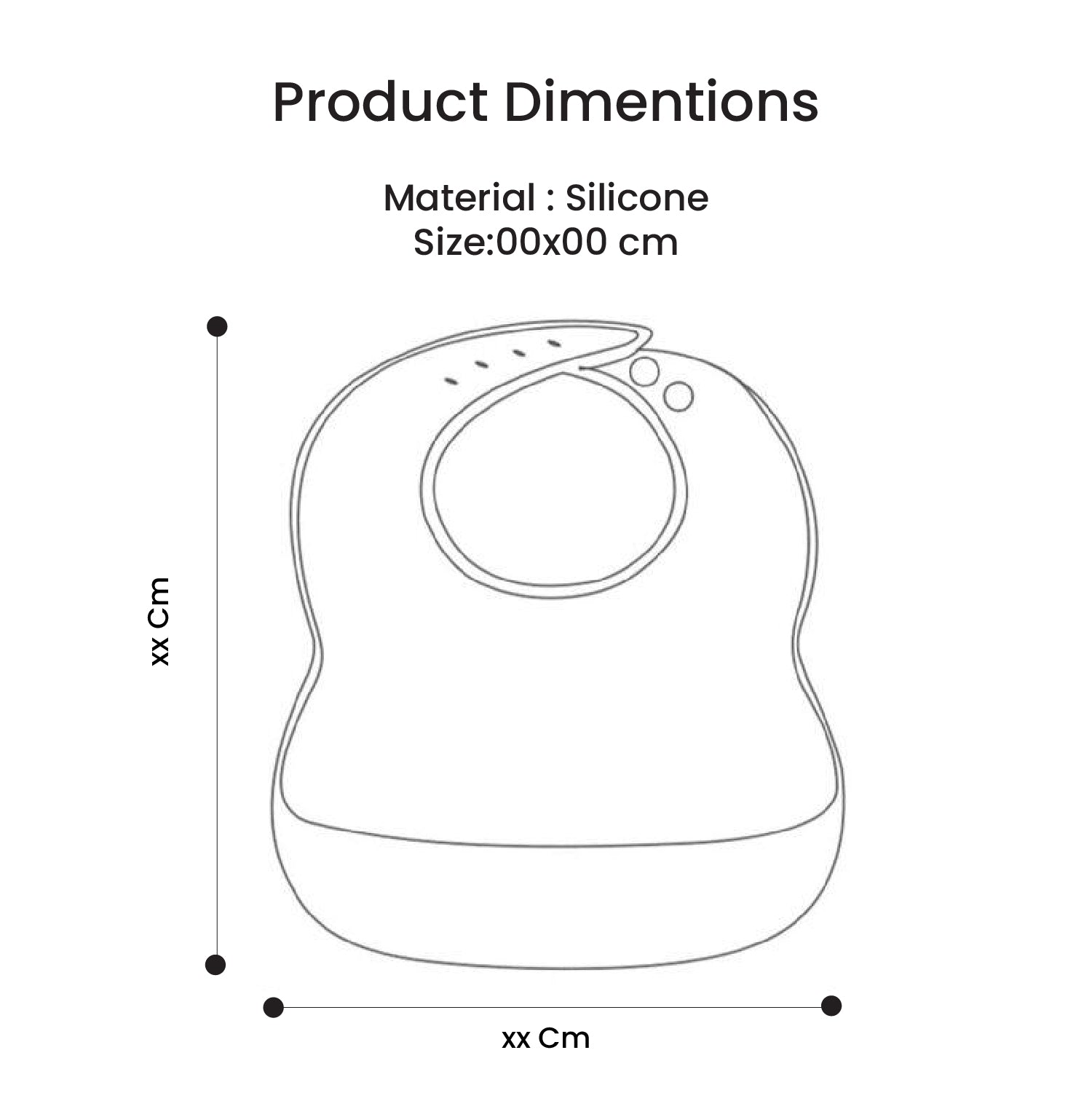 Adorable Silicone Baby Bibs  Set of 3 – Soft, Waterproof & Adjustable (3-72 Months)