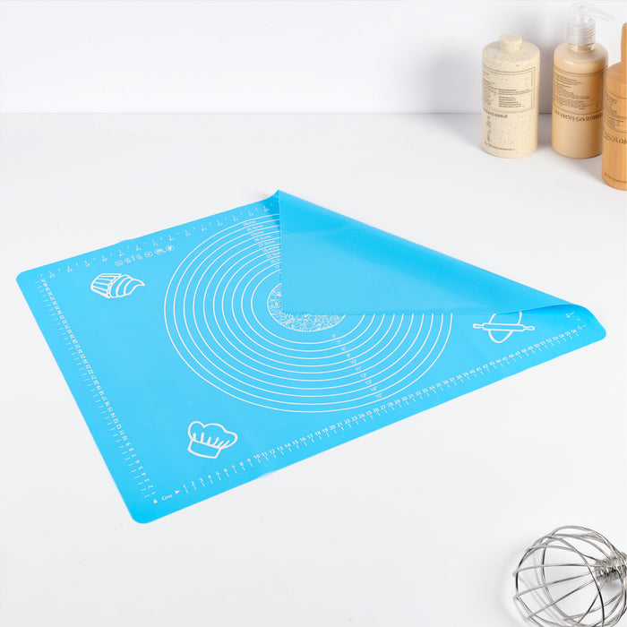 Silicon Blue Reusable Non-Stick Baking Mat Extra Large 60x40cm - Cotton Home