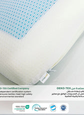 Gel Memory Foam Pillow 60x40 Removable Cover - Cotton Home