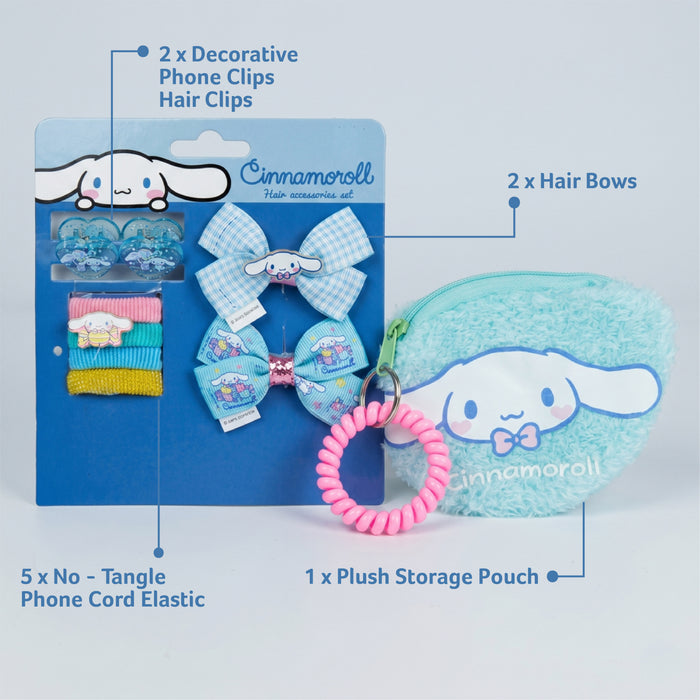 Cinnamoroll Hair Accessories Set Pack of 10 with Bag