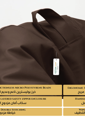 Kids Bean Bag Chair Premium PU Leather 50x80x80cm - Brown