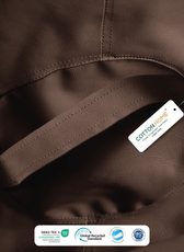 Kids Bean Bag Chair Premium PU Leather 50x80x80cm - Brown