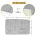 Luxury Memory Foam Cobblestone Bathmat - Grey | Cotton Home - Cotton Home