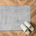 Luxury Memory Foam Cobblestone Bathmat - Grey | Cotton Home - Cotton Home