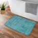Luxury Memory Foam Cobblestone Bathmat - Teal | Cotton Home - Cotton Home