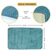 Luxury Memory Foam Cobblestone Bathmat - Teal | Cotton Home - Cotton Home