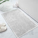 Luxury Shaggy Cobblestone Bathmat - Super Absorbent & Soft - White | Cotton Home - Cotton Home