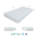 Cot Mattresses, 120 x 60cm Crib Mattress with Extra Thick 10 cm Memory Foam & Removable Washable Cover, Breathable, Anti Allergenic and Water Resistant Toddler Bed Mattress - Cotton Home