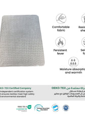 Premium Baby Blanket – Ultra Soft, Lightweight & Cozy Plush with Embossed Hearts, 140x110cm Grey