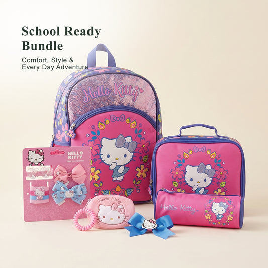 Back to School Essentials School Bags & Hair Accessories Hello Kitty set
