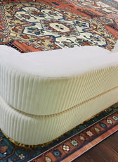 Nova 3-Seater Velvet Sofa in  – Luxurious Comfort, L230cm x W110cm x H86cm - Cotton Home