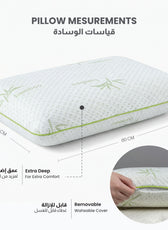 Memory foam pillow by cotton home