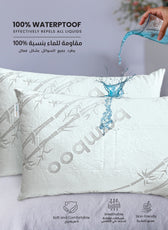 Bamboo Waterproof Pillow Protector 50 X 75 CM - 1 Piece, Grey