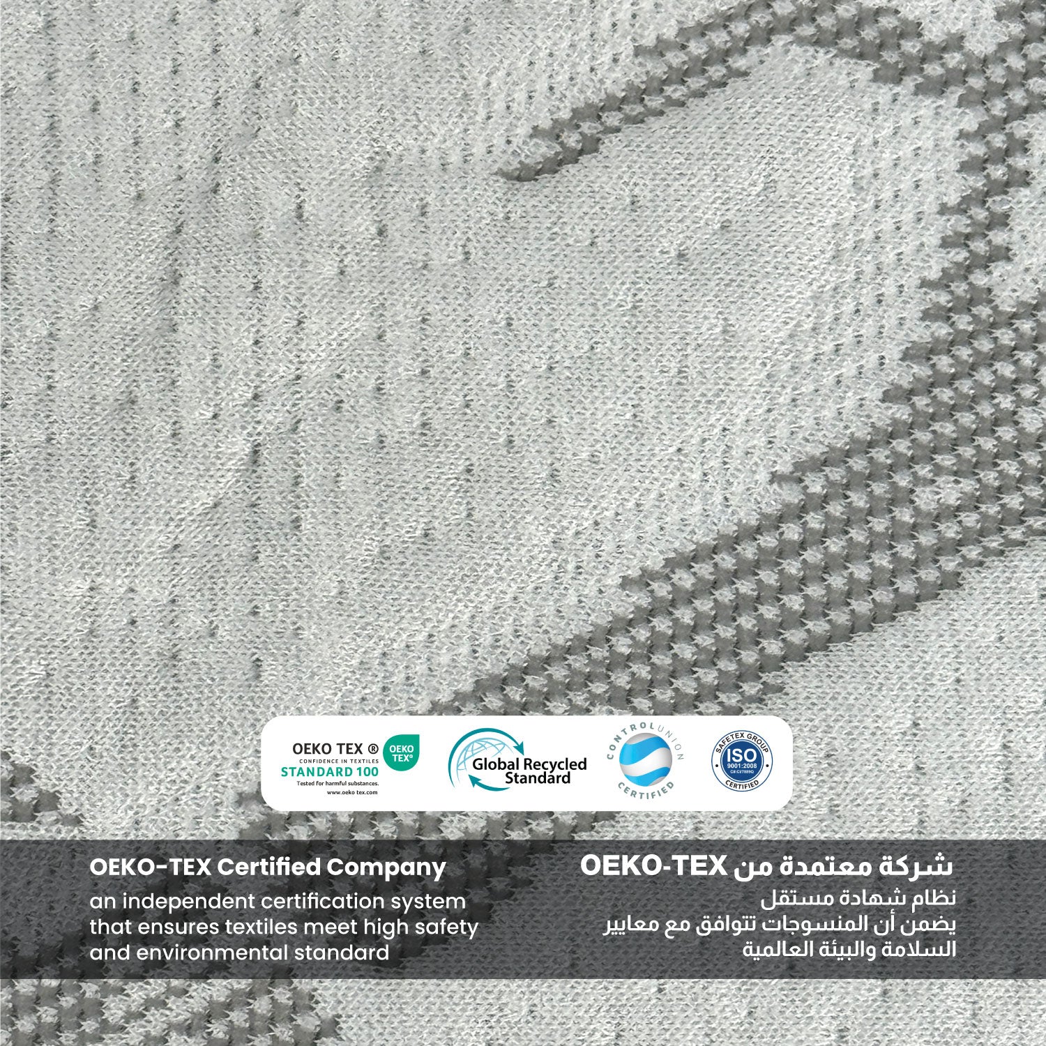 Premium Bamboo Grey Mattress Protector 90x200+35CM Breathable & Waterproof - Cotton Home