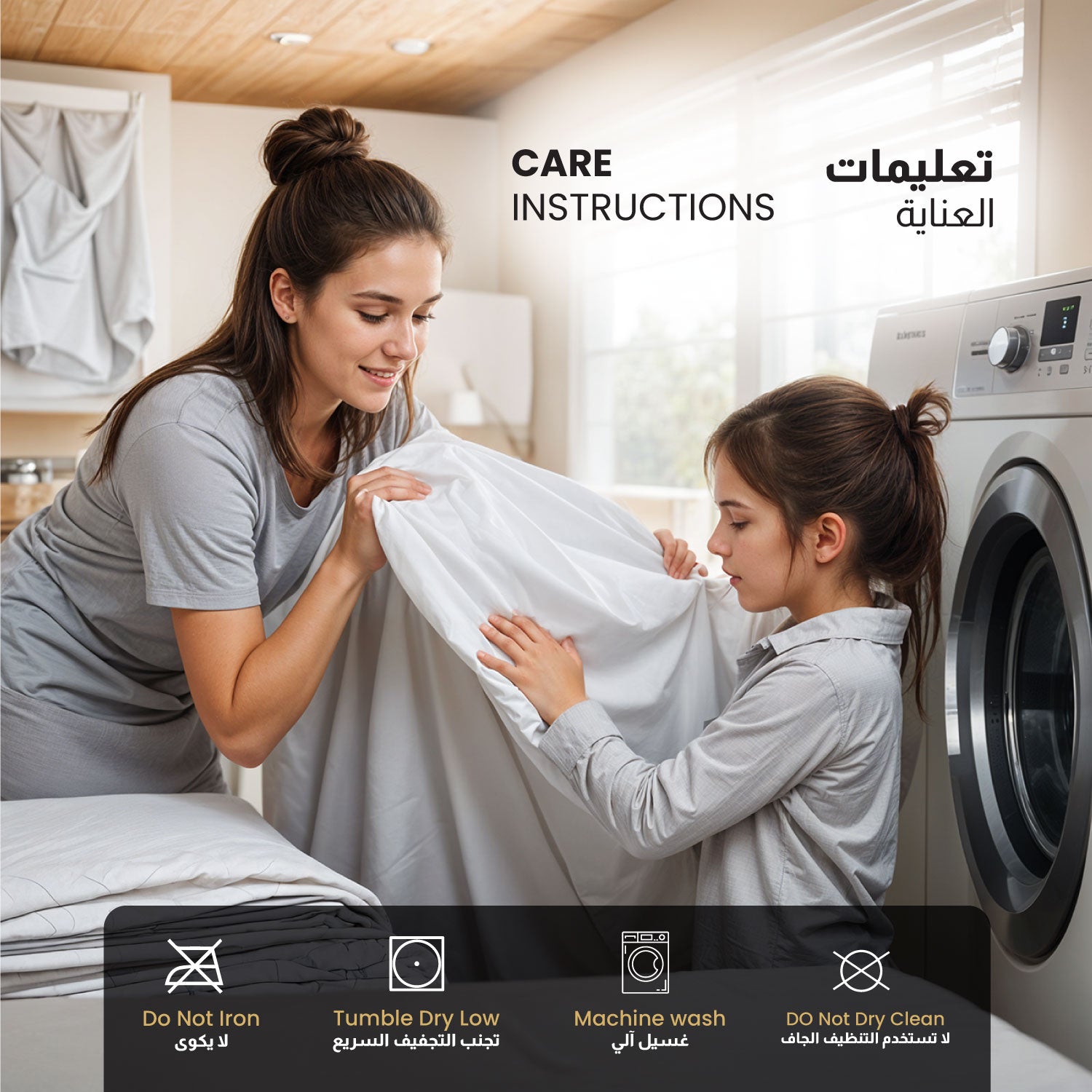 Premium Bamboo Grey Mattress Protector 90x200+35CM Breathable & Waterproof - Cotton Home