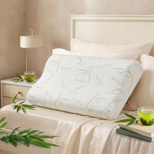 Bamboo Cervical Ergonomic Memory Foam Pillow