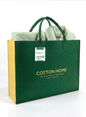 Luxury 7PC Egyptian Cotton Bath Bundle Set Mint Green – Bathrobe, Towels, Slippers