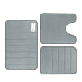 Memory Foam Bath Mats – 3-Piece Non-Slip Bathroom Rug Set for Ultimate Comfort & Absorbency
