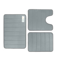 Memory Foam Bath Mats – 3-Piece Non-Slip Bathroom Rug Set for Ultimate Comfort & Absorbency