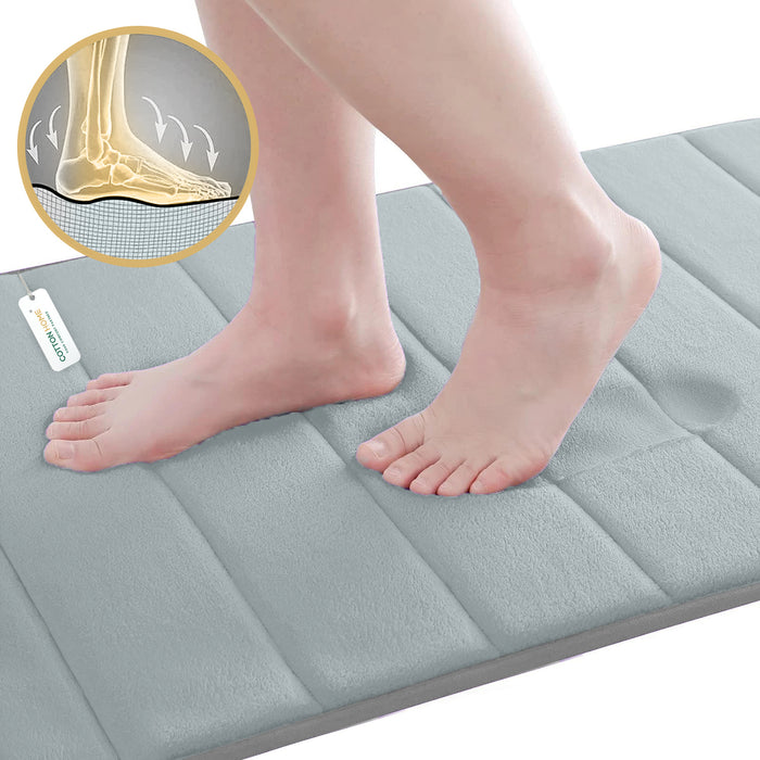 Memory Foam Bath Mats – 3-Piece Non-Slip Bathroom Rug Set for Ultimate Comfort & Absorbency