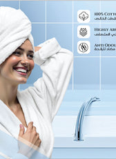 Cotton Bath Towel 70x140 CM 2 Piece Set-Soft Feel, Quick Dry, Highly Absorbent Durable Towels