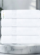 Cotton Bath Sheet 100x150 CM 4 Piece Set-Soft Feel, Quick Dry, Highly Absorbent Durable Towels