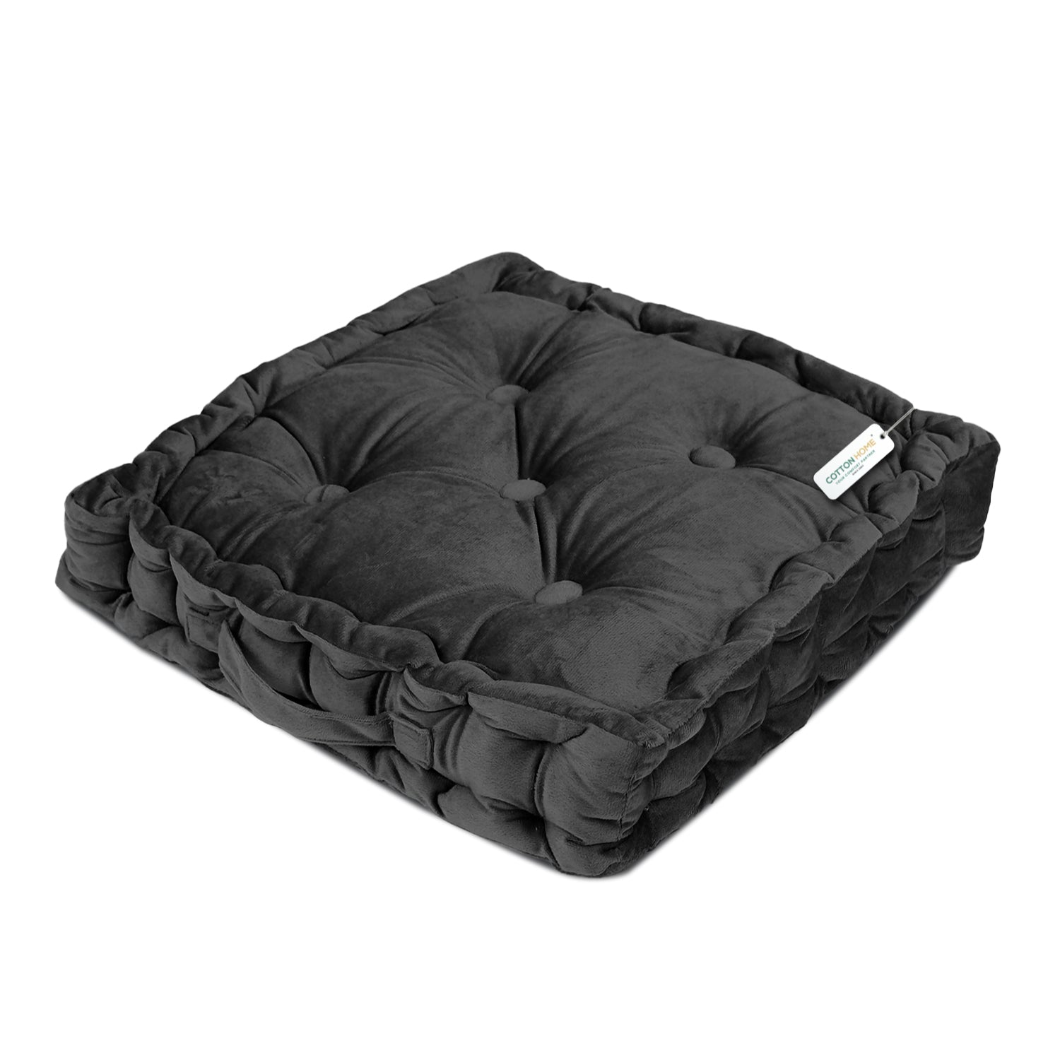Serenity Velvet Multipurpose Seat Cushion 40x40cm Square Shape Seating - Cotton Home