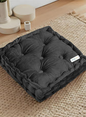 Serenity Velvet Multipurpose Seat Cushion 40x40cm Square Shape Seating - Cotton Home