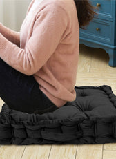 Serenity Velvet Multipurpose Seat Cushion 40x40cm Square Shape Seating - Cotton Home