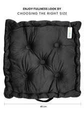 Serenity Velvet Multipurpose Seat Cushion 40x40cm Square Shape Seating - Cotton Home