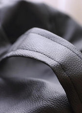 Adult Tear Drop Bean Bag Chair Black 90x90cm - Cotton Home