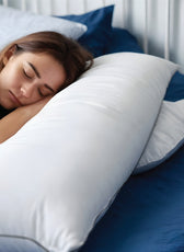 Four seasons Super King Long Bed Pillow with Removable Cover 45x145cm - Cotton Home