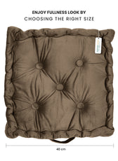 Serenity Velvet Multipurpose Seat Cushion 40x40cm Square Shape Seating - Cotton Home