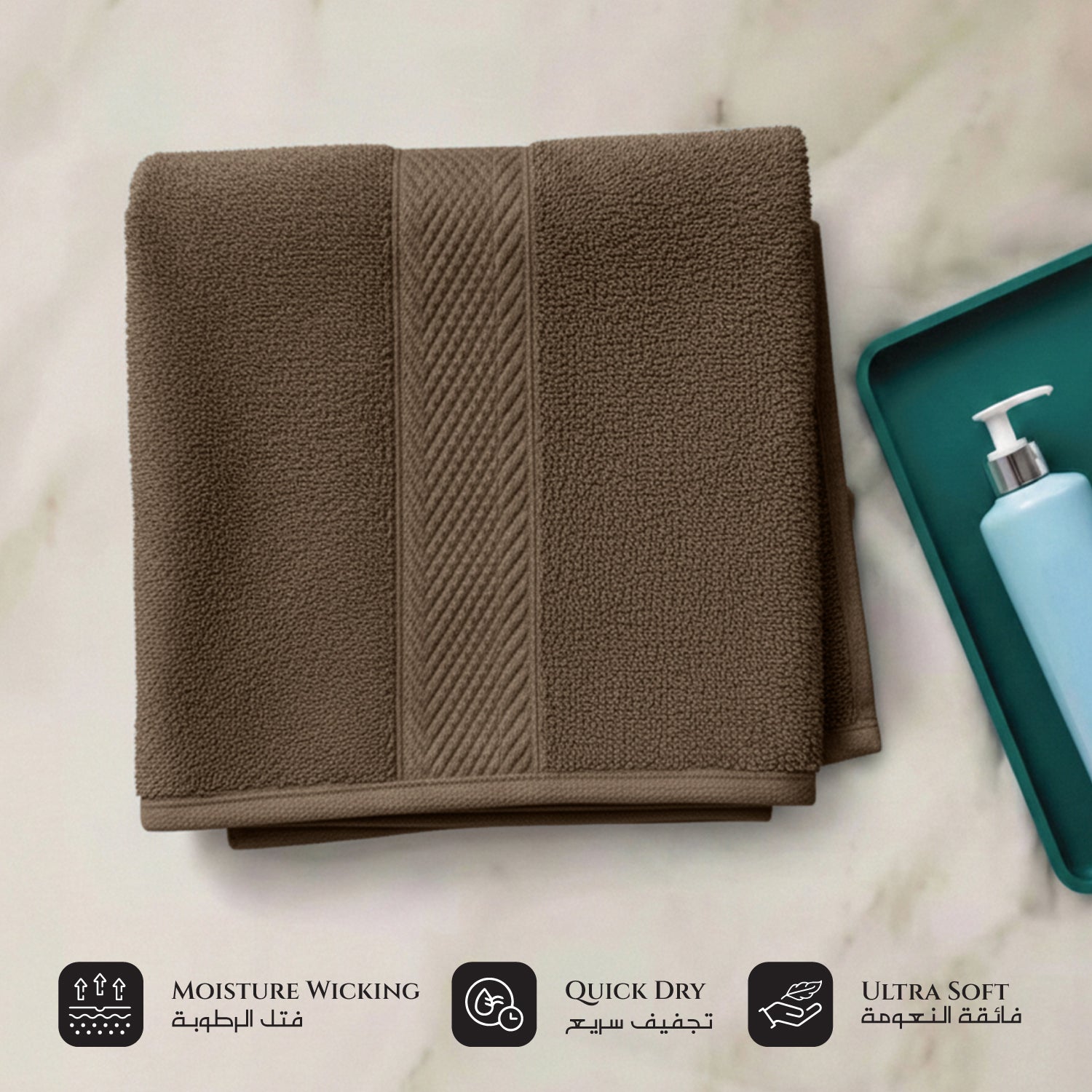 Cotton Face Towel 30x30 CM 12 Piece Set-Soft Feel, Quick Dry, Highly Absorbent Durable Towels