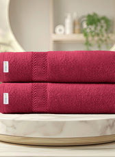 Cotton Bath Towel Pack of 2 Soft Feel, Quick Dry, Highly Absorbent Durable Towels - Cotton Home