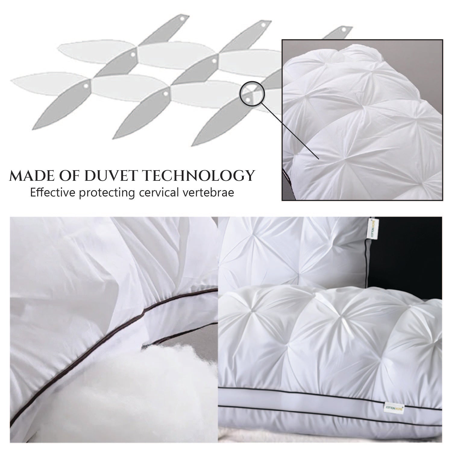 Crown Pillow 50x70cm – Ultra Soft, Comfortable