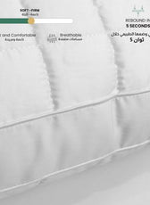 Sapphire Gazette Quilted  Premium Cotton Pillow with Down Alternative filling 50x70+3cm cm - Cotton Home