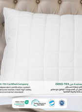 Sapphire Gazette Quilted  Premium Cotton Pillow with Down Alternative filling 50x70+3cm cm - Cotton Home