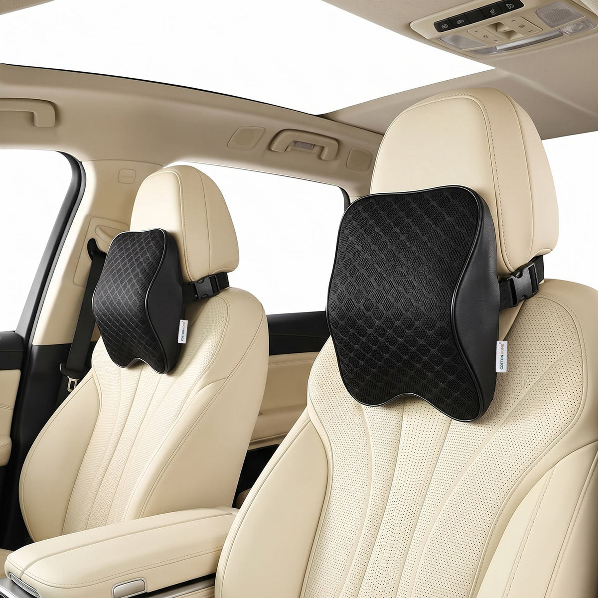 Ergonomic Memory Foam Car Seat Headrest Cushion 22x30cm