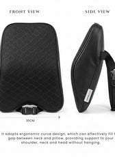 Ergonomic Memory Foam Car Seat Headrest Cushion 22x30cm