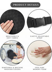 Ergonomic Memory Foam Car Seat Headrest Cushion 22x30cm