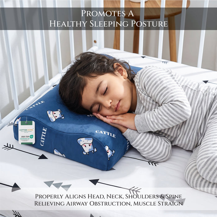 Kids Contour Memory Foam Pillows - Cattle (26x38cm)